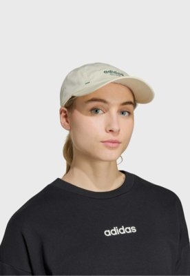 Boné adidas Performance Logo Linear Aba Reta Off-white