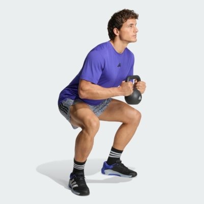 CAMISETA D4T PrimeLift 3 STRIPES T-SHIRT adidas Performance Roxo
