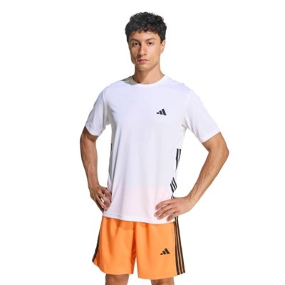 CAMISETA DE TREINO ESSENTIALS BASE TRÊS LISTRAS adidas Performance Branco
