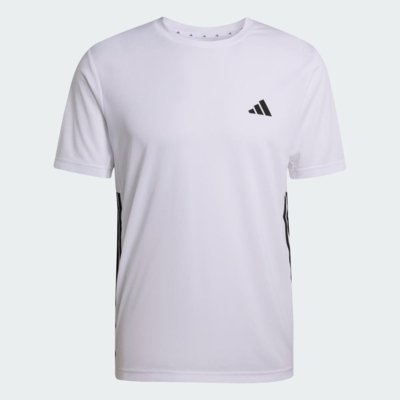 CAMISETA DE TREINO ESSENTIALS BASE TRÊS LISTRAS adidas Performance Branco
