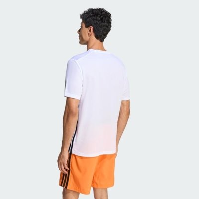 CAMISETA DE TREINO ESSENTIALS BASE TRÊS LISTRAS adidas Performance Branco