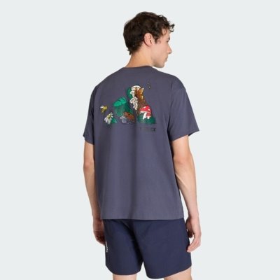 CAMISETA ESTAMPADA TERREX NATURE LOGO adidas Performance Azul