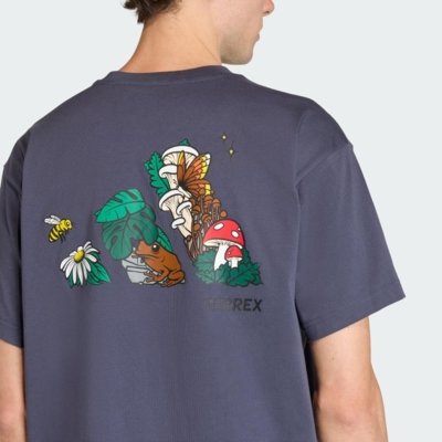 CAMISETA ESTAMPADA TERREX NATURE LOGO adidas Performance Azul