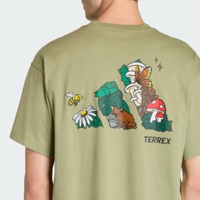 CAMISETA ESTAMPADA TERREX NATURE LOGO adidas Performance Verde