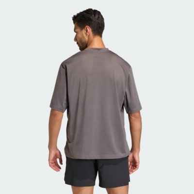 CAMISETA MALHA D4T POWER ESSENTIALS WORKOUT adidas Performance Marrom