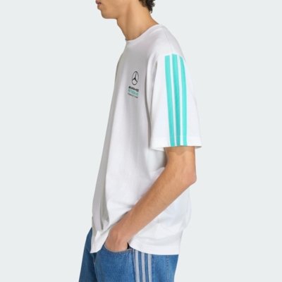 CAMISETA MERCEDES - AMG PETRONAS F1 TEAM DNA adidas Performance Branco