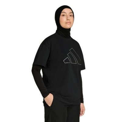 CAMISETA PRIMELIFT ESSENTIALS WORKOUT OVERSIZED LOGO adidas Performance Preto