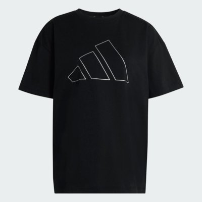 CAMISETA PRIMELIFT ESSENTIALS WORKOUT OVERSIZED LOGO adidas Performance Preto