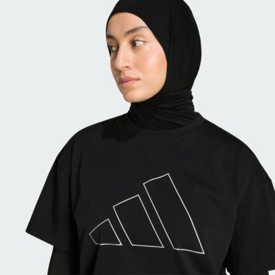 CAMISETA PRIMELIFT ESSENTIALS WORKOUT OVERSIZED LOGO adidas Performance Preto