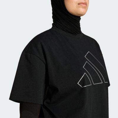 CAMISETA PRIMELIFT ESSENTIALS WORKOUT OVERSIZED LOGO adidas Performance Preto