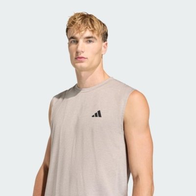 CAMISETA SEM MANGAS WORKOUT ESSENTIALS FEELREADY adidas Performance Cinza
