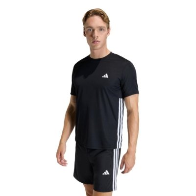 CAMISETA WORKOUT ESSENTIALS BASE TRÊS LISTRAS adidas Performance Preto