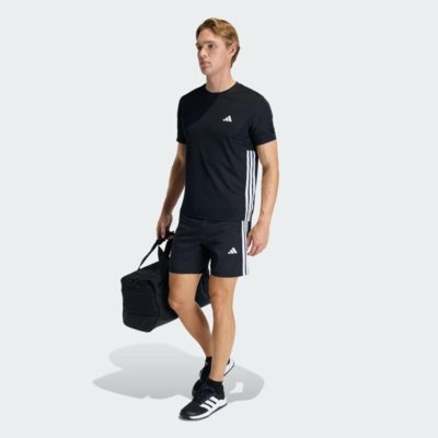 CAMISETA WORKOUT ESSENTIALS BASE TRÊS LISTRAS adidas Performance Preto