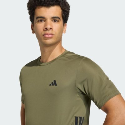 CAMISETA WORKOUT ESSENTIALS BASE TRÊS LISTRAS adidas Performance Verde