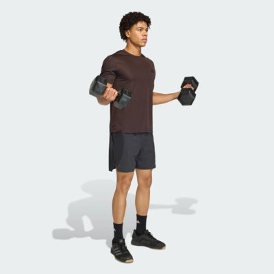 CAMISETA WORKOUT ESSENTIALS BASE adidas Performance Marrom