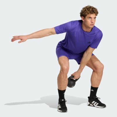 CAMISETA WORKOUT ESSENTIALS BASE adidas Performance Roxo