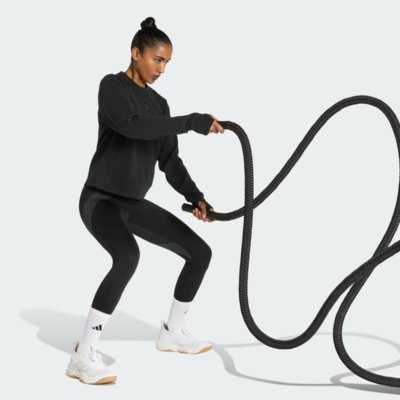 Calça legging Techfit Workout Color Block 7/8 adidas Performance Preto