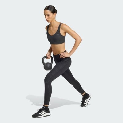 Calça legging estampada All Me Essentials adidas Performance Preto