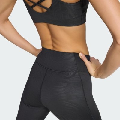 Calça legging estampada All Me Essentials adidas Performance Preto