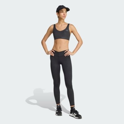 Calça legging estampada All Me Essentials adidas Performance Preto