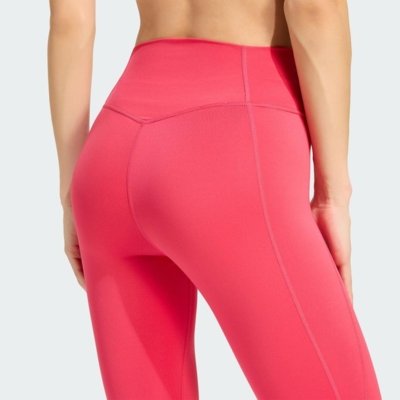 Calça legging longa Optimé Essentials Stash Pocket adidas Performance Rosa