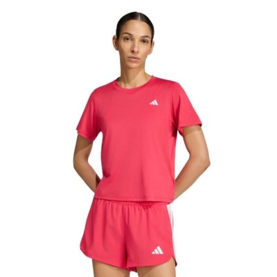 Camiseta Gola Careca Workout Essentials adidas Performance Rosa