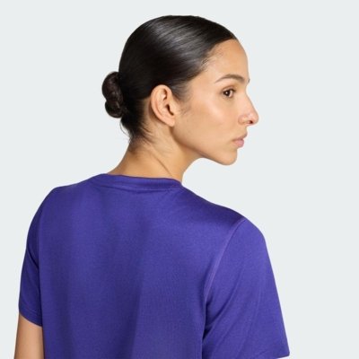 Camiseta Gola Careca Workout Essentials adidas Performance Roxo