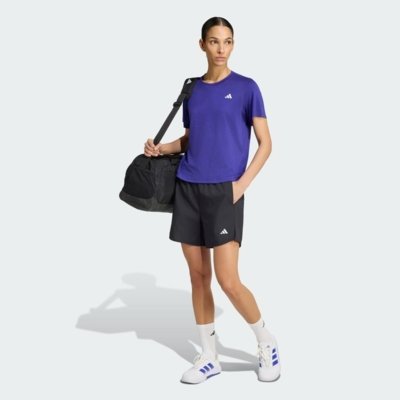 Camiseta Gola Careca Workout Essentials adidas Performance Roxo