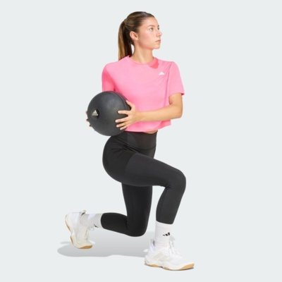 Camiseta Treino Boxy Essentials adidas Performance Rosa