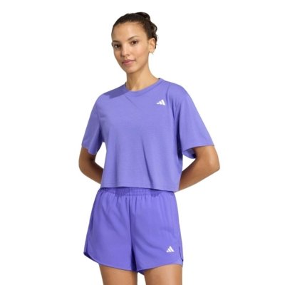 Camiseta Treino Boxy Essentials adidas Performance Roxo