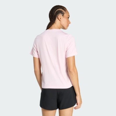 Camiseta Treino Essentials 3-Stripes adidas Performance Rosa
