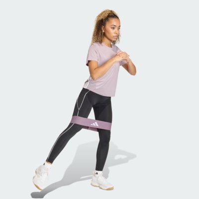 Camiseta Treino Essentials 3-Stripes adidas Performance Roxo