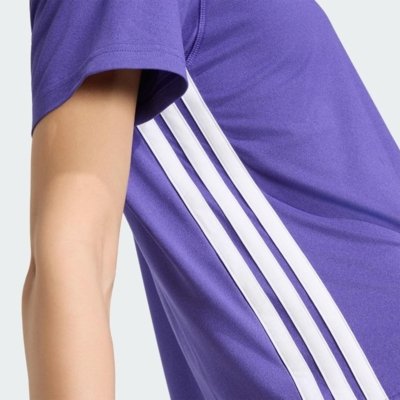 Camiseta Treino Essentials 3-Stripes adidas Performance Roxo
