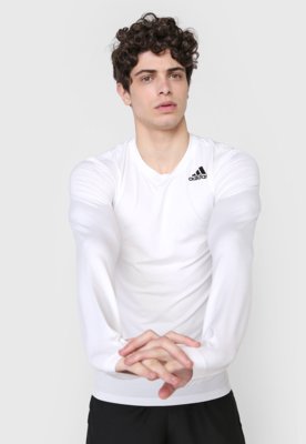 Camiseta adidas Performance Compressão Branca - Compre Agora