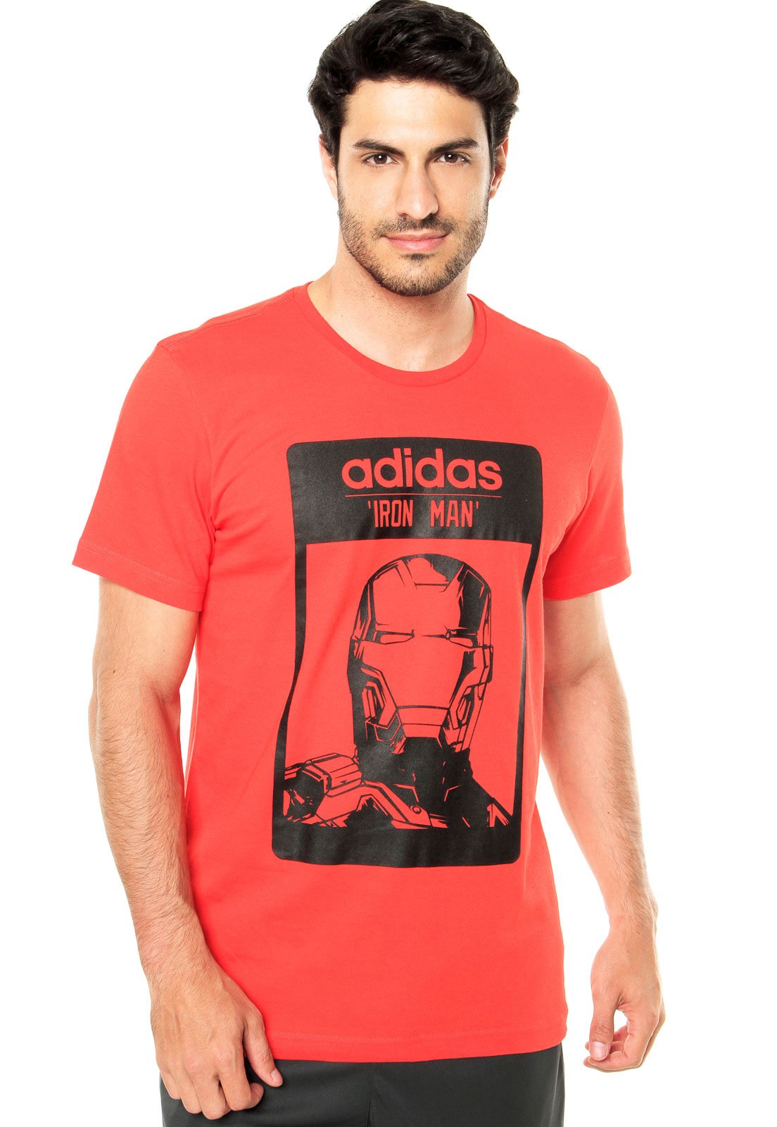 Camiseta Tip Top Homem De Ferro Vermelha - Compre Agora