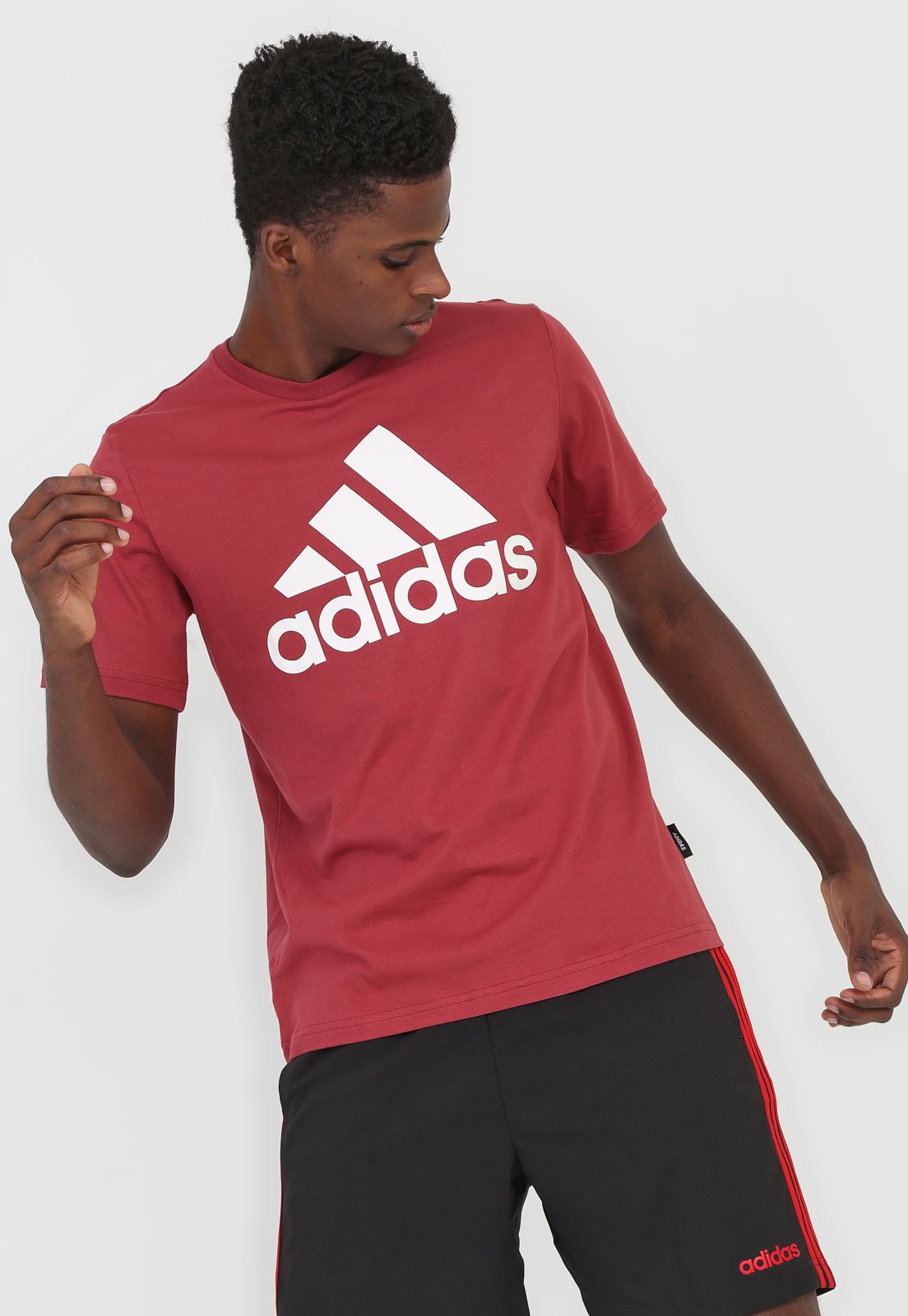 camiseta vinho adidas
