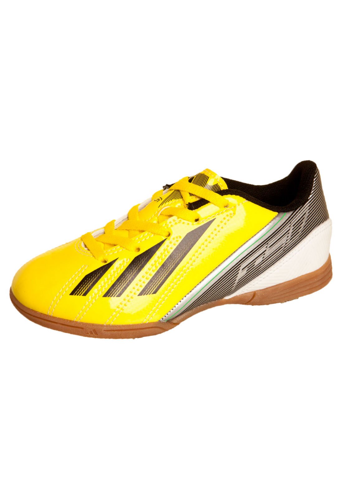 tenis futsal adidas amarelo