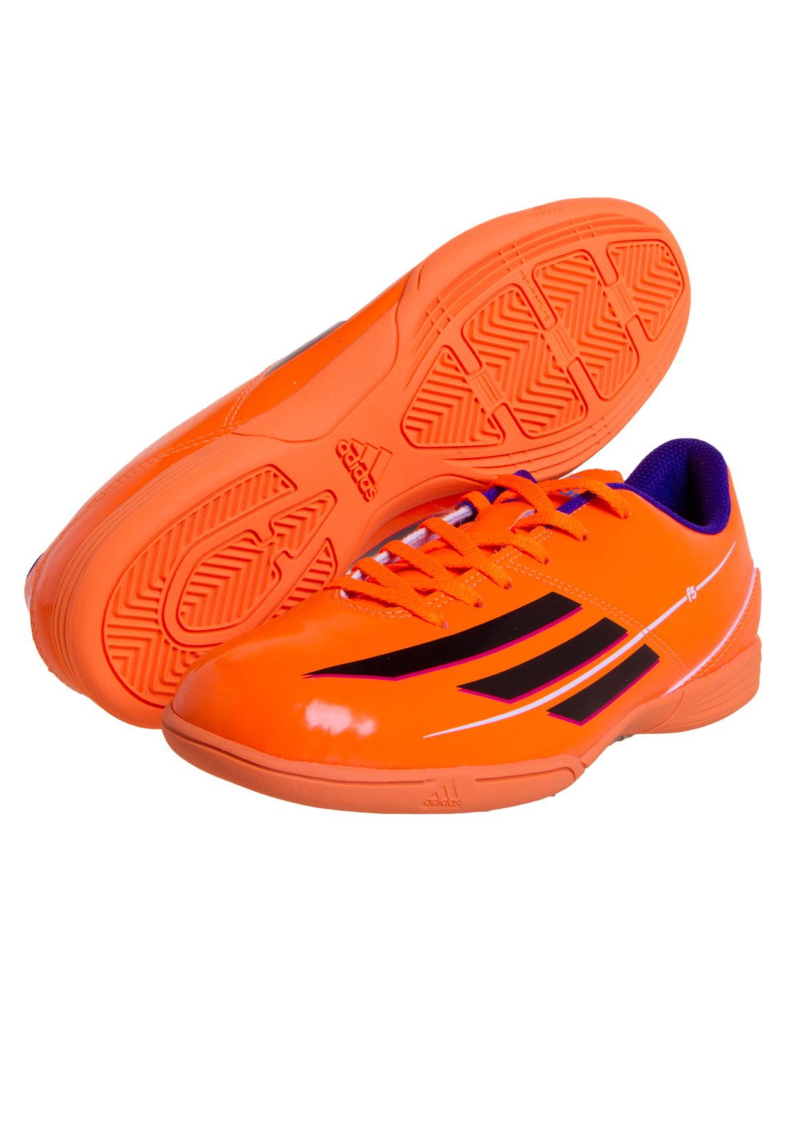 tenis futsal adidas laranja