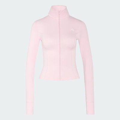 Jaqueta Zíper Optime Essentials adidas Performance Rosa