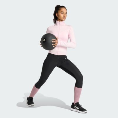 Jaqueta Zíper Optime Essentials adidas Performance Rosa