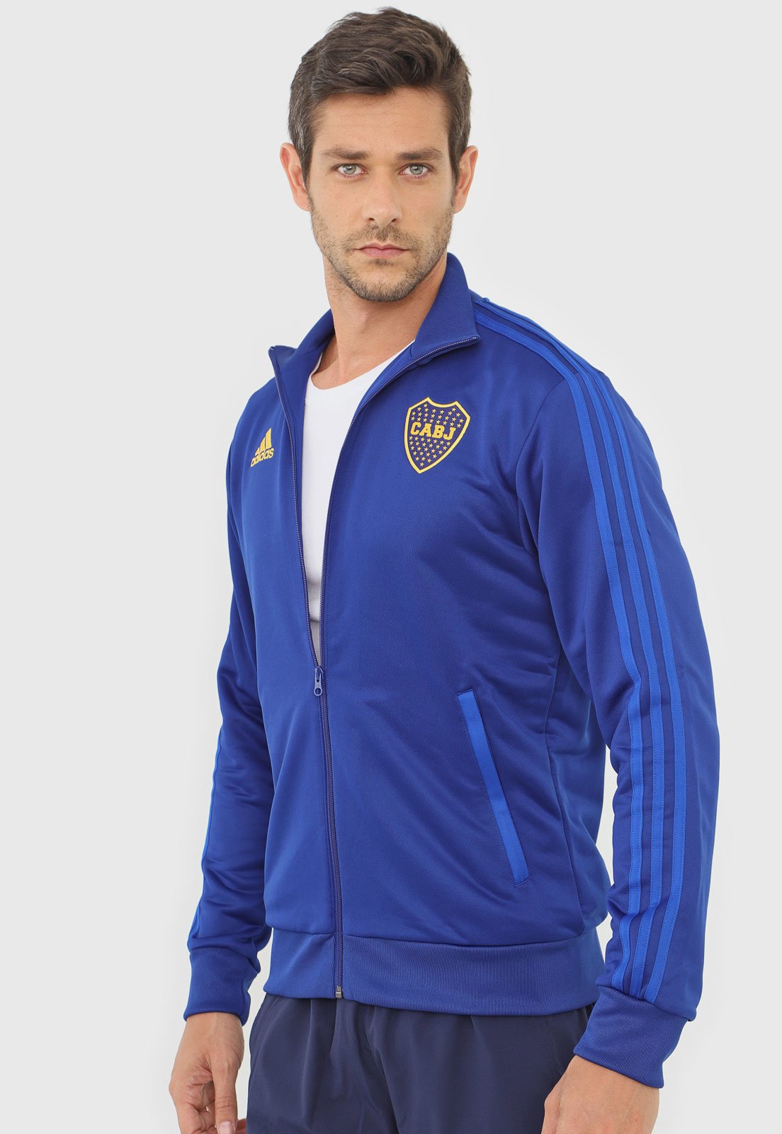 Jaqueta adidas Performance Club Atlético Boca Juniors Azul