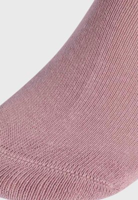 Kit 3 Meia adidas Performance Cano Médio Lin Crew Rosa