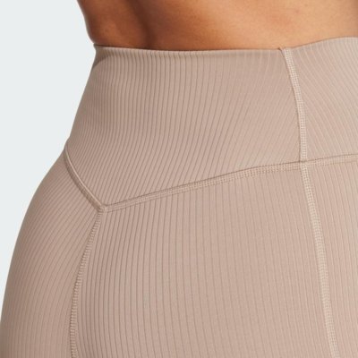 Legging 7/8 Optime Rib adidas Performance Marrom