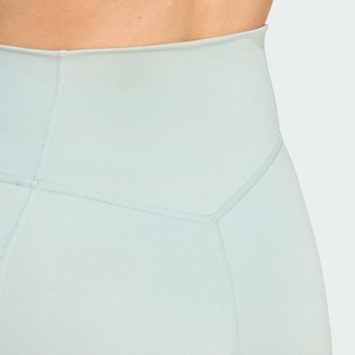 Legging Curta Optimé Essentials Stash Pocket 7-Inch adidas Performance Verde