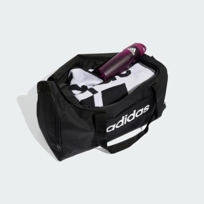 Mala Duffel Linear Média adidas Performance Preto