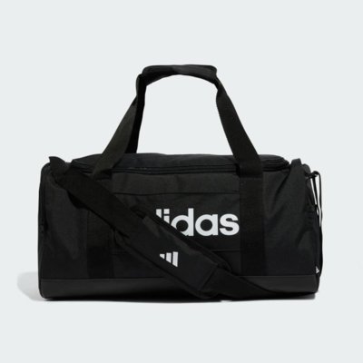 Mala Duffel Pequena Linear adidas Performance Preto