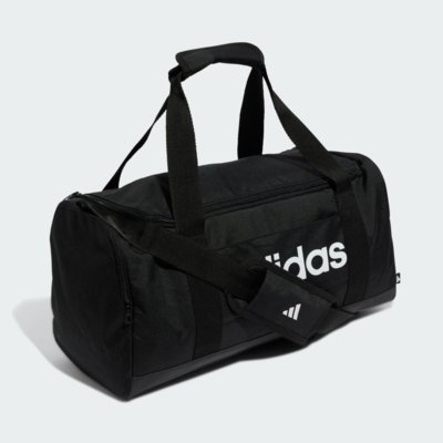 Mala Duffel Pequena Linear adidas Performance Preto