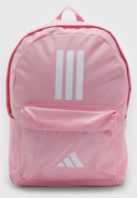 Mochila Adidas Performance Clássica 3 Listras Rosa