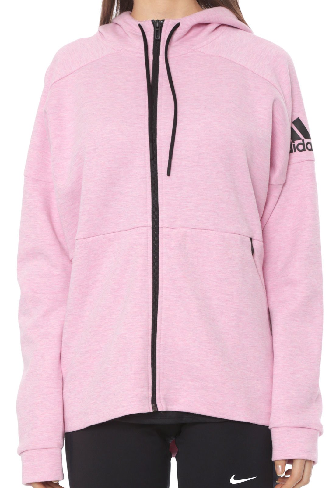 Moletom Aberto adidas Performance Stadium Rosa - Compre Agora | Dafiti ...