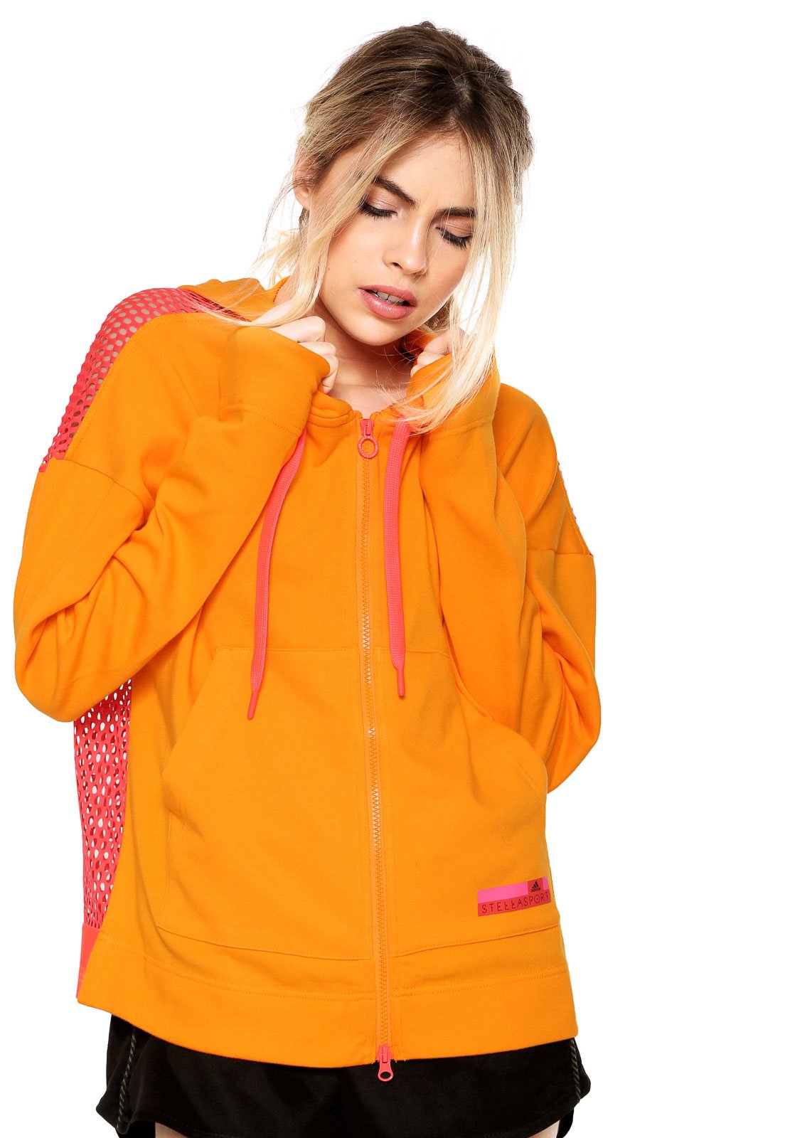 moletom adidas laranja feminino